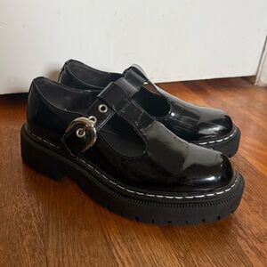 circus by sam edelman black mary jane loafers size 8